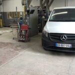 Zone de travail carrosserie